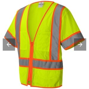 KISHIGO SAFETY VEST. SURVEYORS Construction Vest Unisex. 2XL NEW!